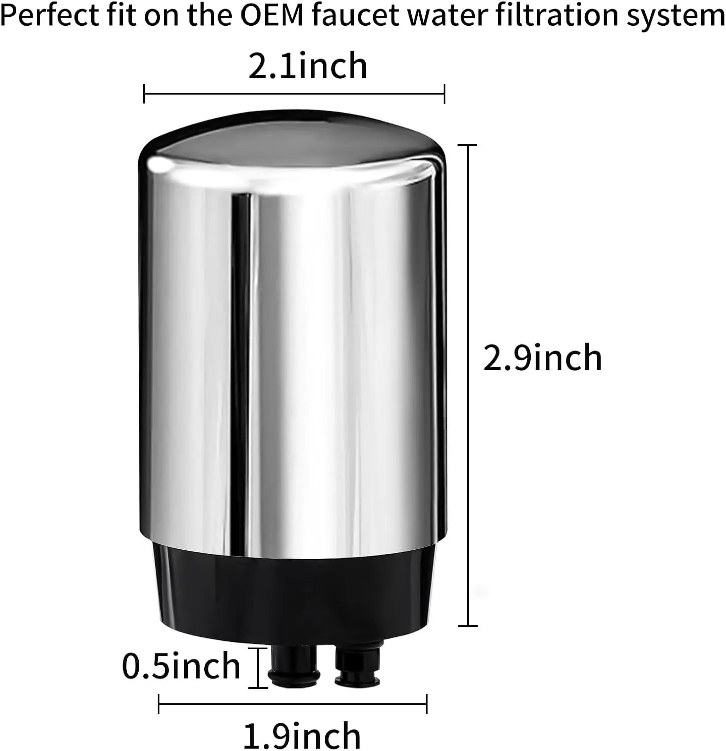 4-pack kranenfilterpatroon (FR-200,FF-100), vervanging voor Brita ®   Kraanfilter, waterfilter compatibel met Brita ®   Kraan