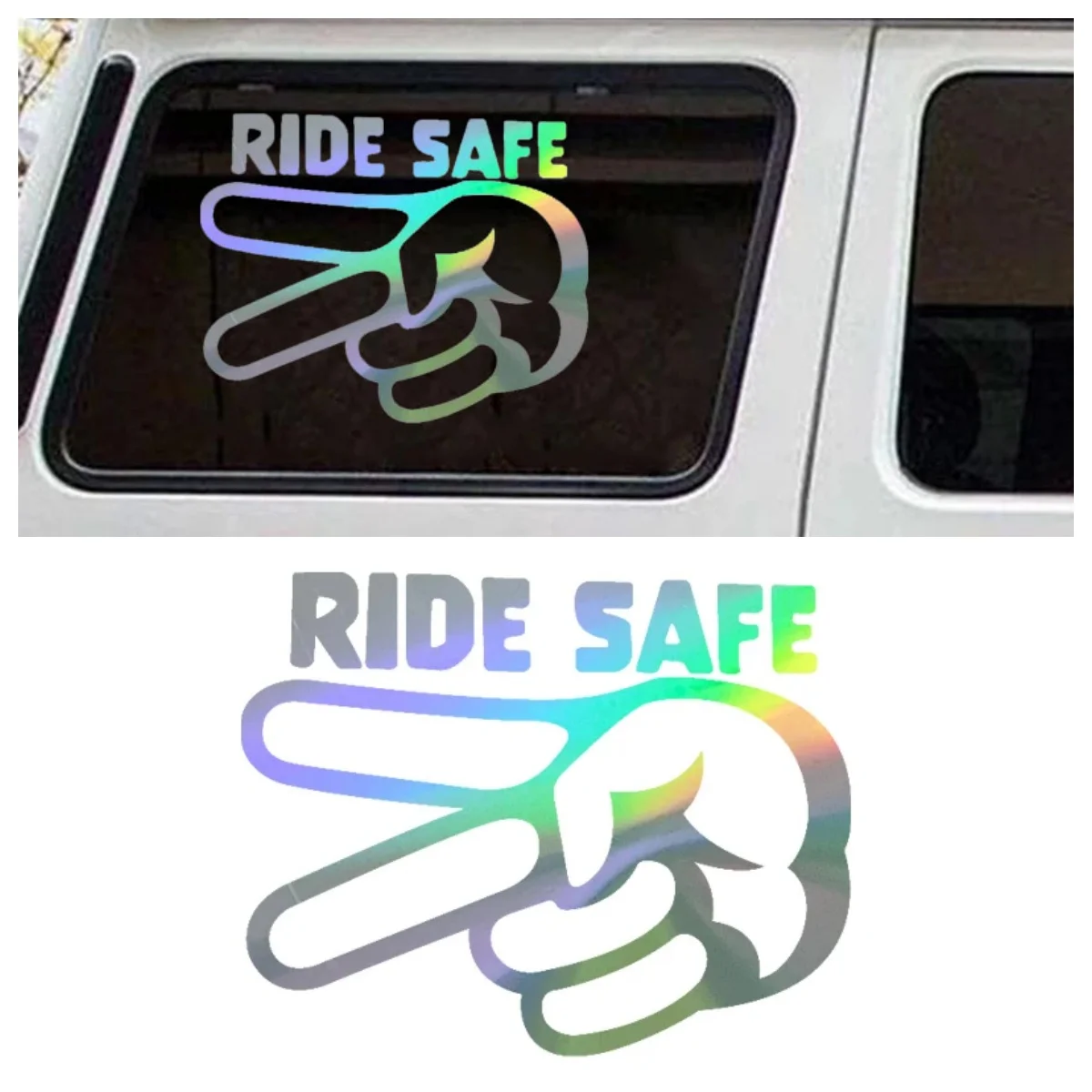 

Car Vinyl Decal Ride Safe Sticker Waterproof Removable for Car Motorcycle Auto Body Decoration