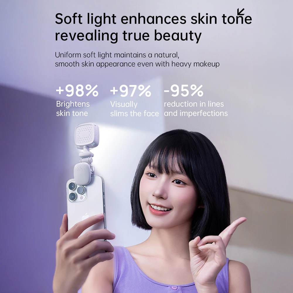 المحمولة LED Selfie ضوء كاميرا صغيرة ملء ضوء قابلة للشحن الهاتف أضواء ليلية USB المشبك مصباح لأجهزة الكمبيوتر المحمول اللوحي TikTok فيديو