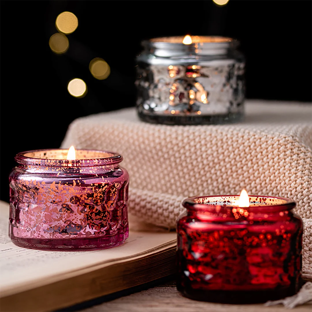 3.5oz High-Quality Starry Jar Soy Wax Scented Candle Smokeless Essential Oil Serenity Aroma for Home SPA Holiday Gift