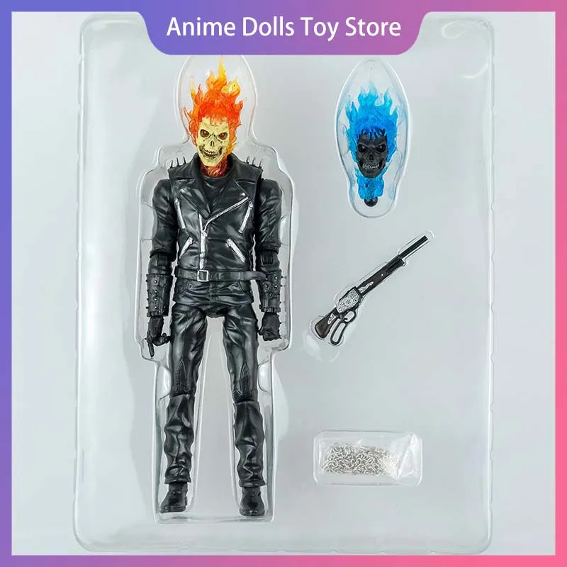 

Ghost Rider 23cm Action Figure Movable Joints Model Toy Home Room Desktop Decoration Doll Collection Birthday X-Mas Gift Kid