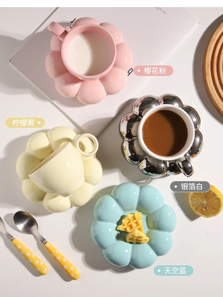 set cute mugs cups high-value water afternoon tea