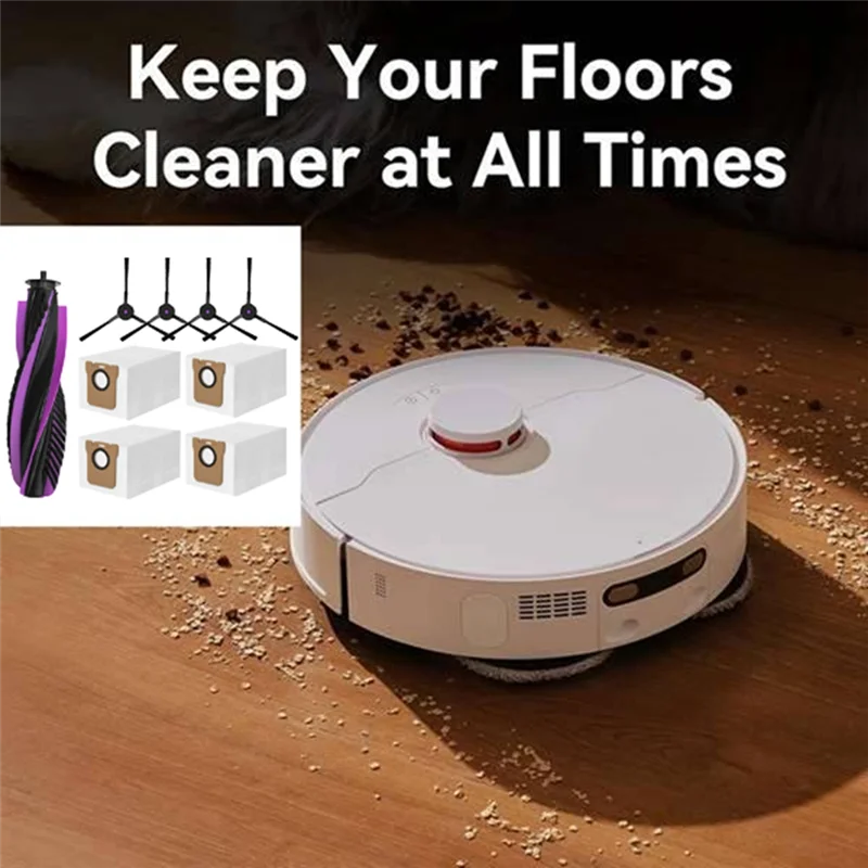 CKFAM-For JONR P20 Pro استبدال أجزاء 9 قطعة قابل للغسل الجانب الرئيسي فرشاة كيس لجميع الغبار جهاز آلي لتنظيف الأتربة الملحقات