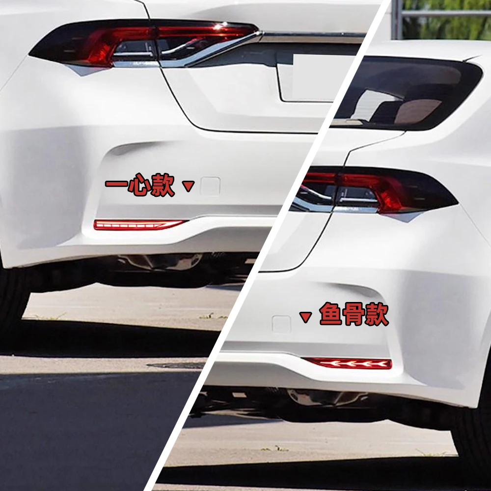 

2 шт. автомобильный светодиодный отражатель для Toyota Corolla 2019 2020 автомобильный светодиодный задний противотуманный фонарь бампер стоп-сигнал динамический указатель поворота