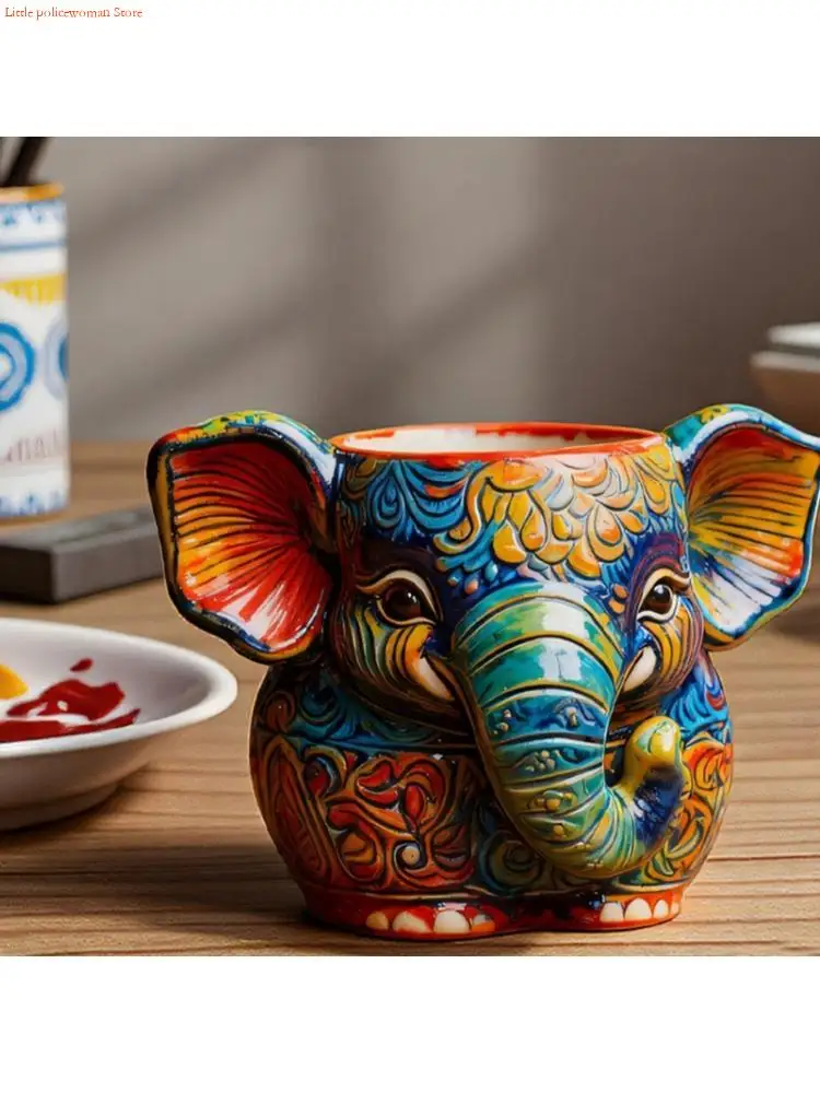 

F92D Elephant Silicone Mold Crafting Supplies for Resin and Plant Containers