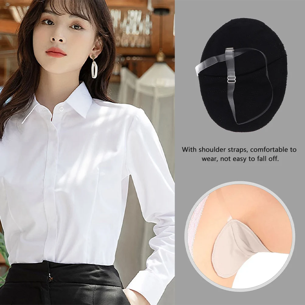

2 Pairs Women's Tank Tops Underarm Pad Outdoor Accessory Polyester Armpit Comfortable Sweat Accessories Reusable Supply Work