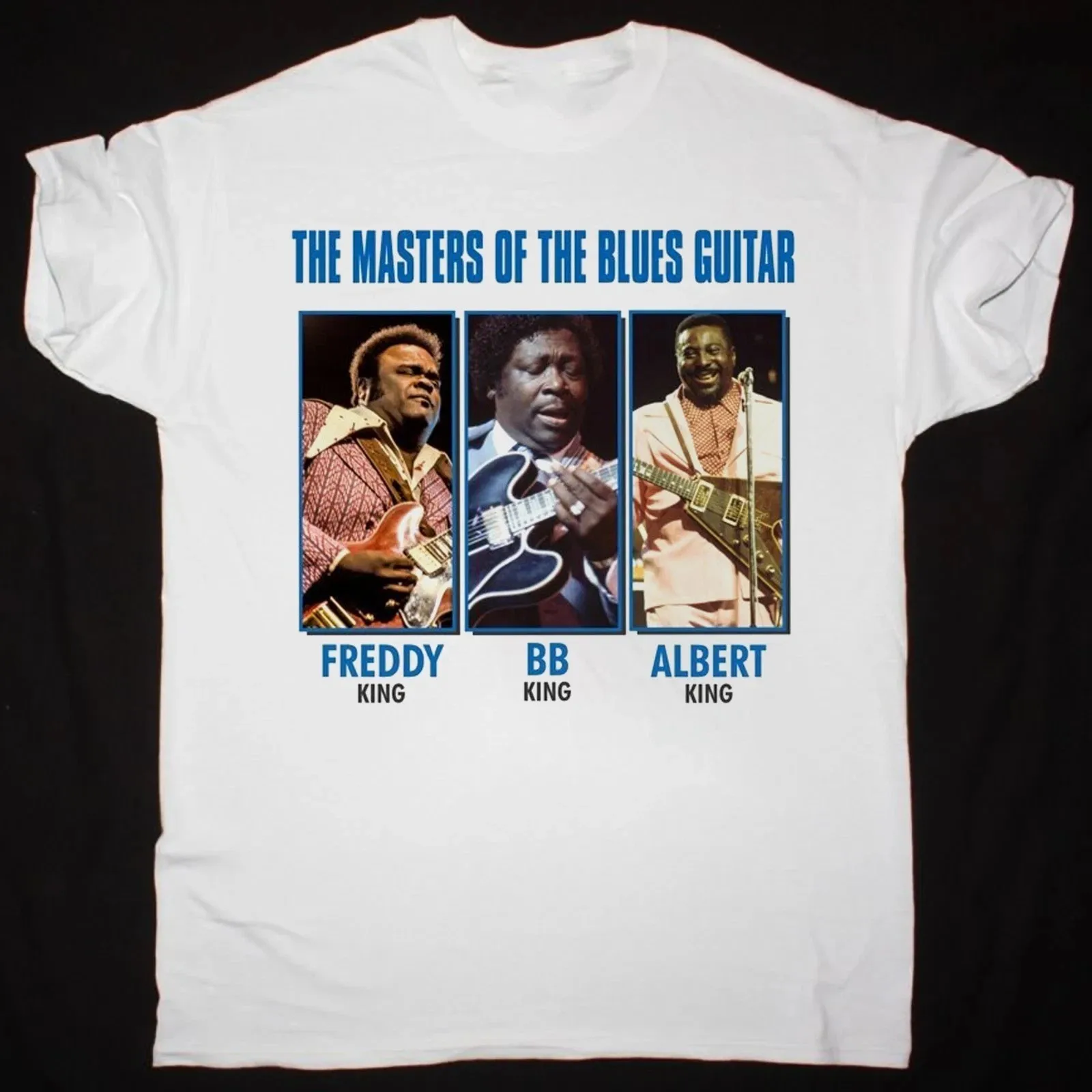 

B.b. King Freddy King and Albert King Three Kings T-shirt for Both Men and Women, S-4XL Pure Cotton Fashionable Short-sleeved