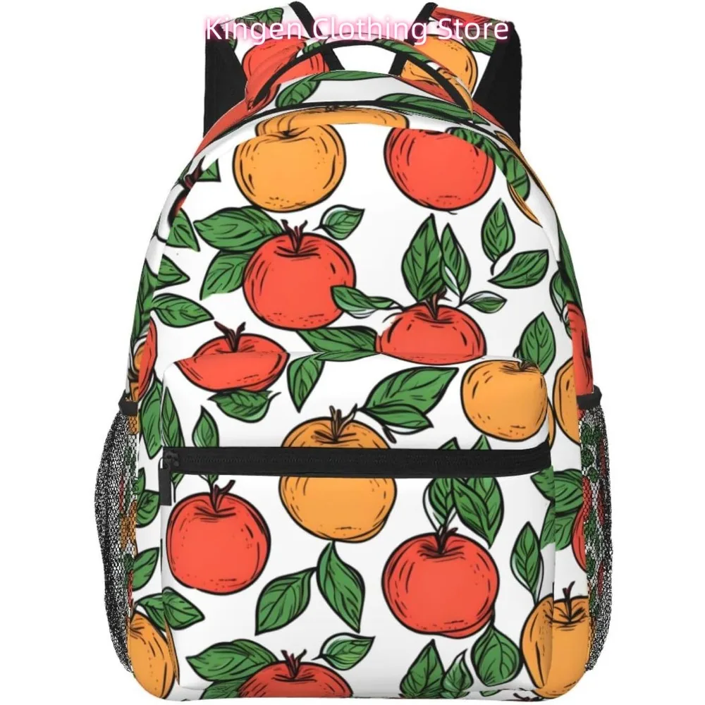 

laptop bag back to school Funny Apples Lightweight Laptop Backpack Lightweight Multipurpose Travel Casual Daypack Unisex Colleg