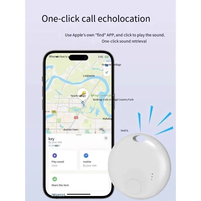 Smart Tag Tracker For APPle Find My Locator Finder Item Works Device App Keys Car Bag Keys Luggage Backpack