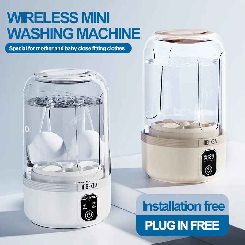 Portable Washing Machine Small Washing Machine Portable Deep Clean Laundry Tool Clothes Cleaner For Socks Portable Laundry Cup