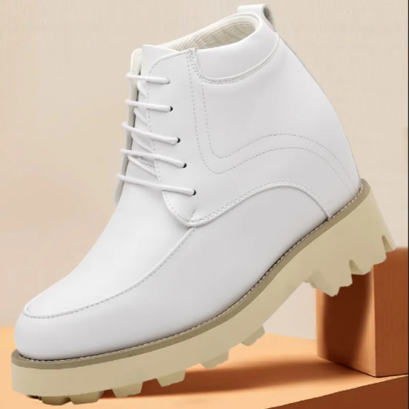 Spettacolo di passeggiate sul palco dell'ospite Design Ascensore 16 cm Scarpe eleganti da uomo super alte Banchetto Discoteca Bar Scienza Scarpe con rialzo di altezza