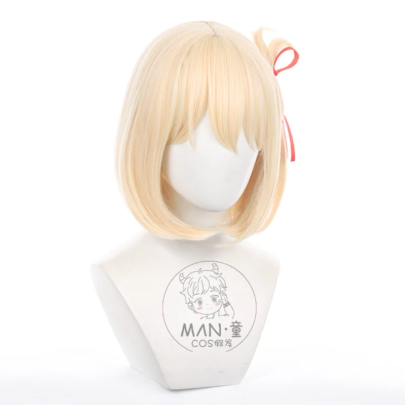 ليكوريس نكص تشيساتو نيشيكيجي شعر مستعار تأثيري بوب قص هدية الهالوين #3