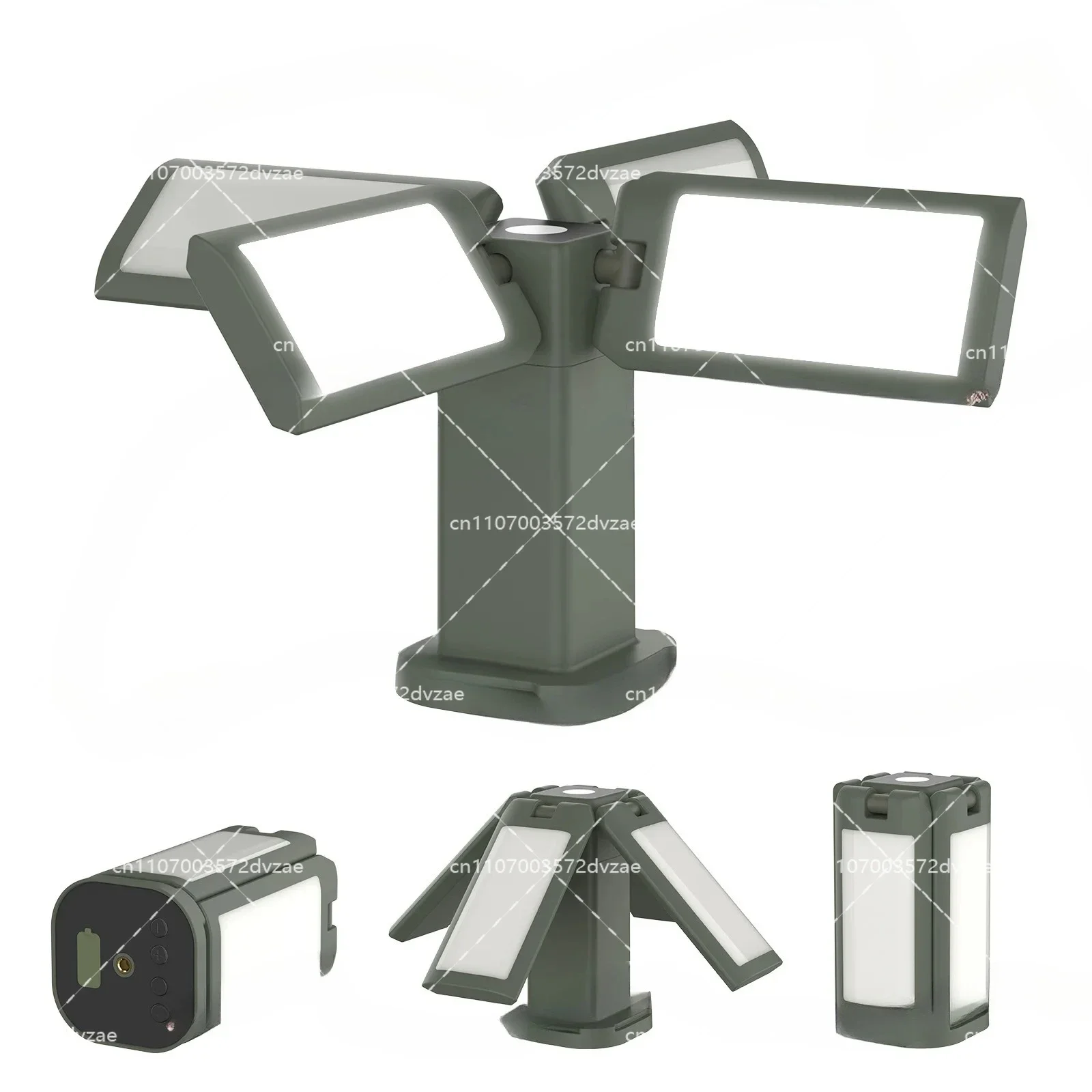 Waterproof Outdoor Ambient Camping Light with Retractable Tripod Searchlight Portable Adjustable Brightness Camping Lantern