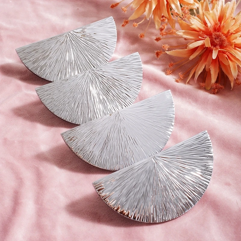 Furniture Pure Handmade Hammer Pattern Solid Brass Wardrobe Door Handles Silver Semicircular Cabinet Shoe Cabinet Drawer Knobs