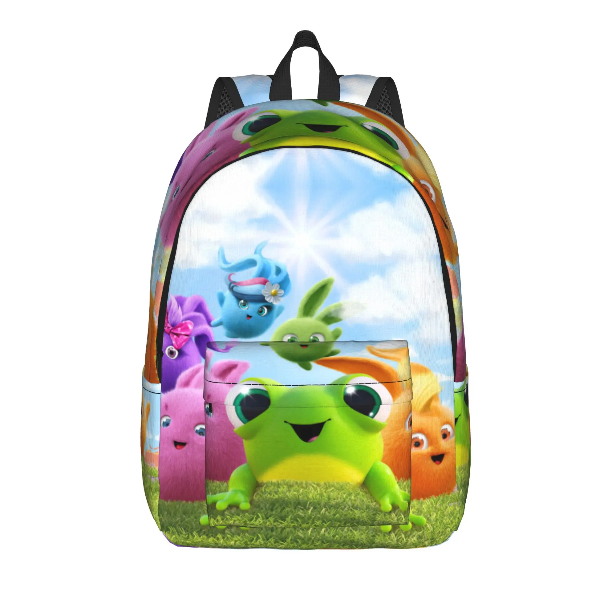 Sunny Bunnies Anime Backpack  Hiking Backpacks Teen Design Breathable High School Bags Aesthetic Rucksack