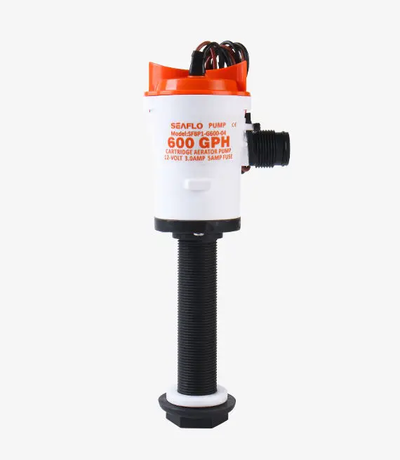 12V Easy Replacement 800GPH Bait Livewell Pump with Long-Life Motor Aerator Kit for Clean Water