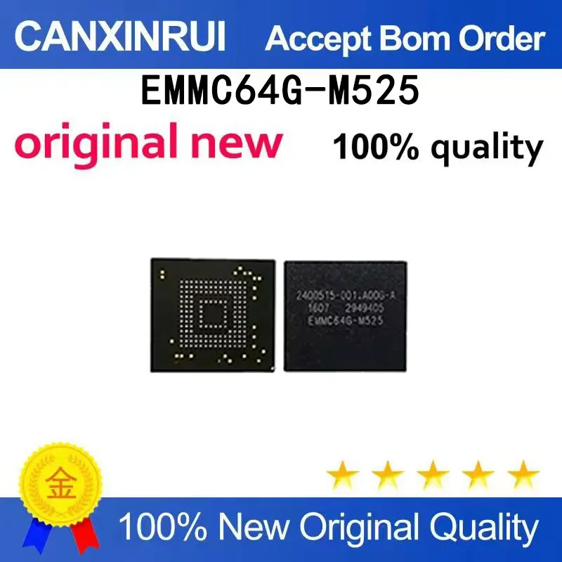 (5pcs-100pcs）Brand new original EMMC64G-M525 packaged BGA spot chip IC