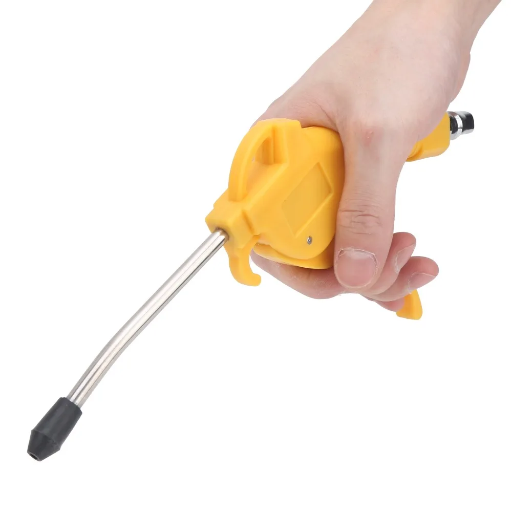 1/2PCS 1/4 inch NPT Pneumatic Dust Blowing Gun Pistol Grip Angled Bent Nozzle Air Pressure Blow Gun High-Strength Stainless