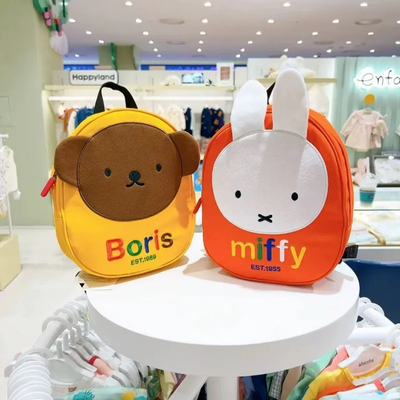 In Stock Miffy Boris Kids Backpack Cute Cartoon Anti Lost Toddler School Bag Lightweight Mini Rucksack for Kindergarten Children - view 2