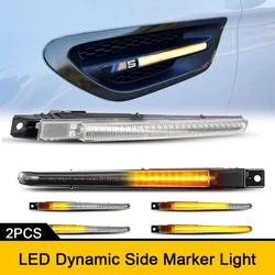 For BMW 5 Series F10 M5 FV91 FV92 FV93 Repeat Blinker LED Front Fender Side Marker Lights Parking Signal Lamp No Error