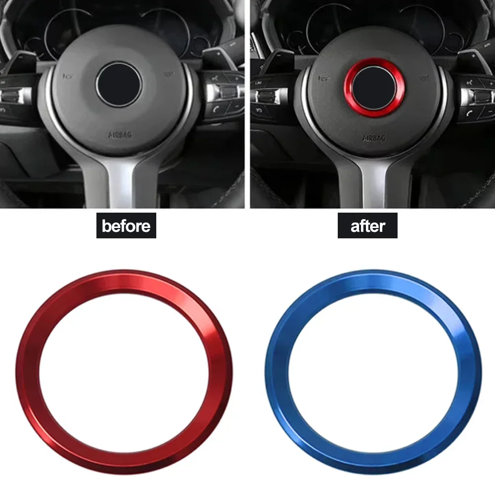 Car Styling Decoration Ring Steering Wheel Circle Sticker For BMW Performance M Power E90 E91 E92 E93 X1 X3 X5 X6 M3 M5 E46 E39