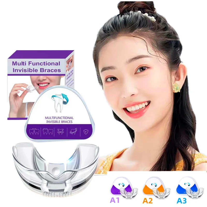 

Three Stages Teeth Retainer Tooth Invisible Straightenin Orthodontic Set Silicone Dental Appliance Mouth Guard Braces Tooth Tray