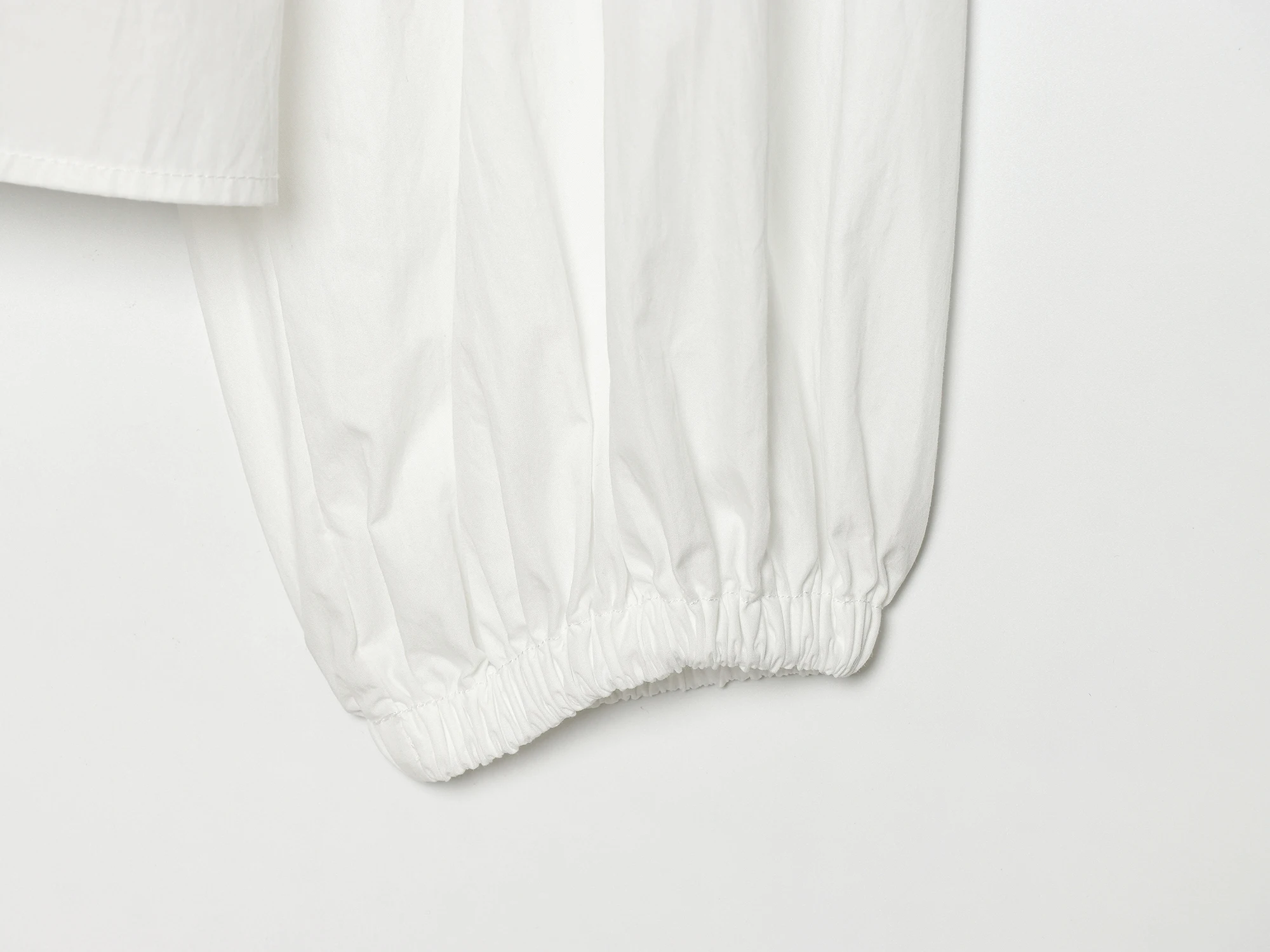 BSAY 2026 Koreanische Damen-Jacke mit Rüschen, Stehkragen, Kordelzug, kurz geschnitten, Reißverschluss, Bindedetail, Laternenärmel, lockerer Obermantel – Detail 6