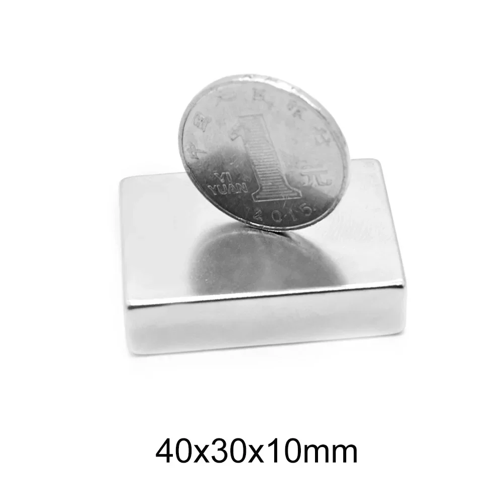 

40x30x10 Block Strong Magnets 40x30x10mm For Home Refrigerators, Offices DIY 40mm x 30mm x10mm 40*30*10 mm
