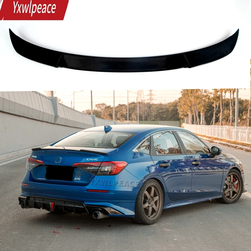 

For Honda 11th New Civic Spoiler 2022 High Quality ABS Material Rear Trunk Spoiler Trunk cover Car Accessories