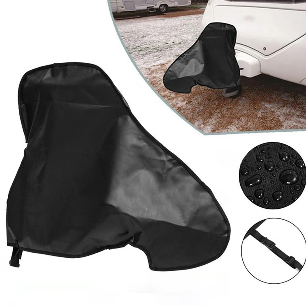 Cubierta impermeable para enganche de caravana, cubiertas de bloqueo de enganche de remolque, Protector transpirable a prueba de polvo, lluvia y nieve, cubierta de enganche de remolque para caravana