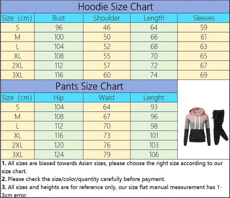 Damen-Trainingsanzug mit Print, Kapuzenpullover, Jogginghose, Farbblock-Design, vielseitig, lässig, Sport-Outfit, Größen S-3XL – Detail 1