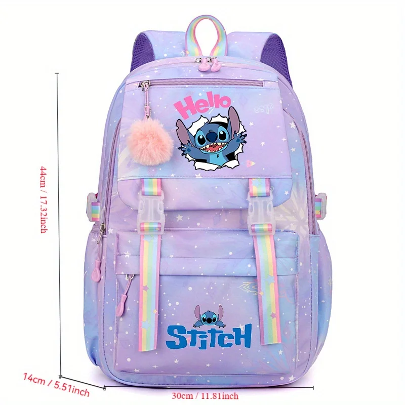 Disney\'s new Stitch backpack backpack, new waterproof large capacity backpack