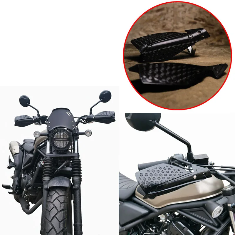 1Pair Universal Off‑Road Handguards for CL300 CL500 Motorcycle Plastic Handlebar Hand Guard Kit Wind Protection Mod Accessories