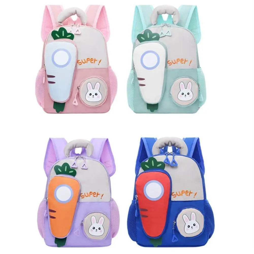 

Детские школьные сумки большой вместимости, защита хребта, 3D морковный дизайн, рюкзаки с героями мультфильмов, износостойкие, регулируемые