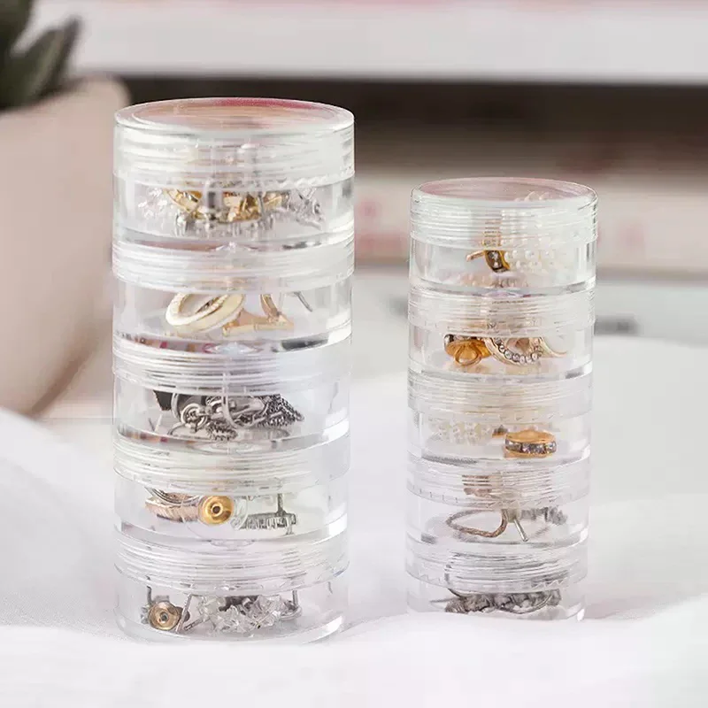 5th floor Jewelry Storage Box Multilayer Organizer Storage Rack Bracelet Earrings Nail Storage Plastic Storage Box Display Rack