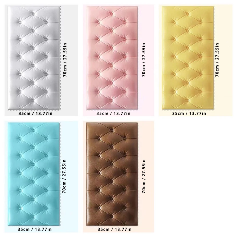 ثلاثية الأبعاد ملصقات جدار ذاتية الصنع خلفية ذاتية اللصق رشاقته حصير المضادة للتصادم جدار حصيرة وسادة غرفة نوم الاطفال مقاوم للماء مكافحة العفن #6