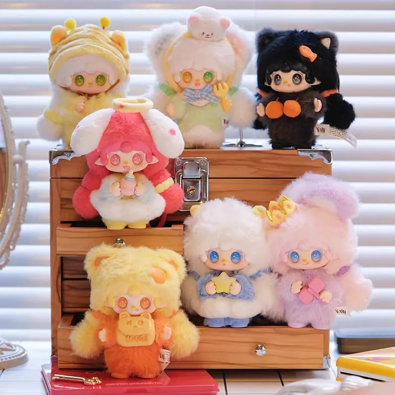 

Pre Sale New Yooki Original Plush Doll Blind Box Toys Kawaii Yooki Backpack Pendant Surprised Box Collection Toys Birthday Gift