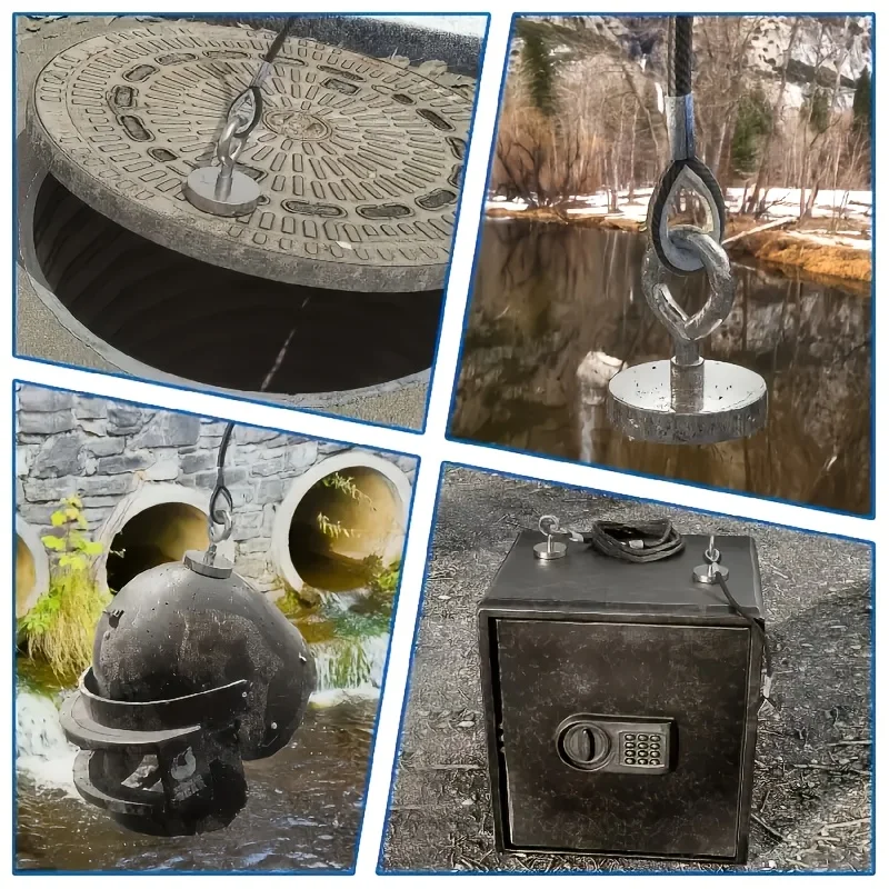 SNJ32/42/48/60/70/90 Ultra Starker Angelmagnet Hochleistungsfähig, Robuster Angelmagnet mit Ösenbolzen für den Outdoor-Angelbedarf – Detail 6