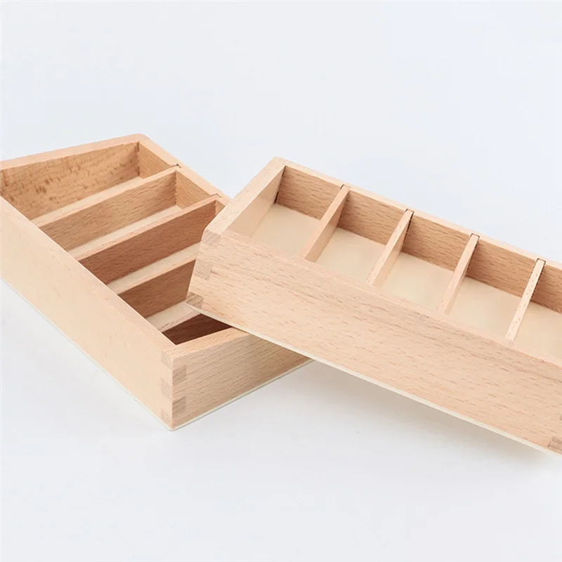 

FRIHA-Montessor Montelon Math Toys Kit Materials Educational Wooden Spindle Box Early Learning Training Kit