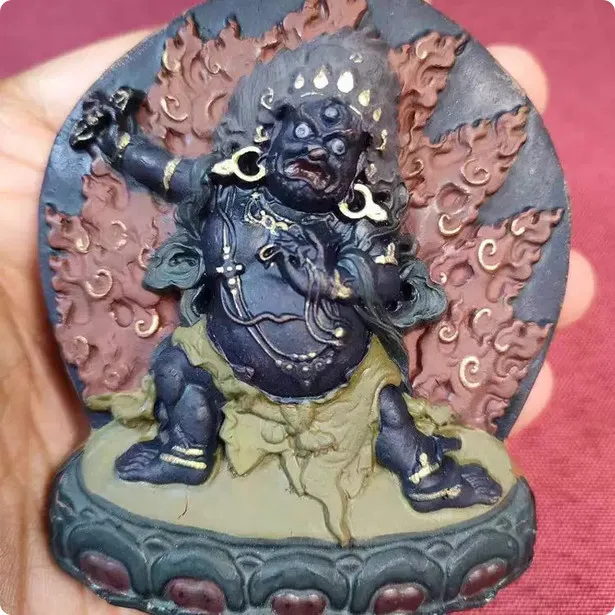Tibet Vajrapani Tcha Tcha Tsa Tsa Statue Pendant