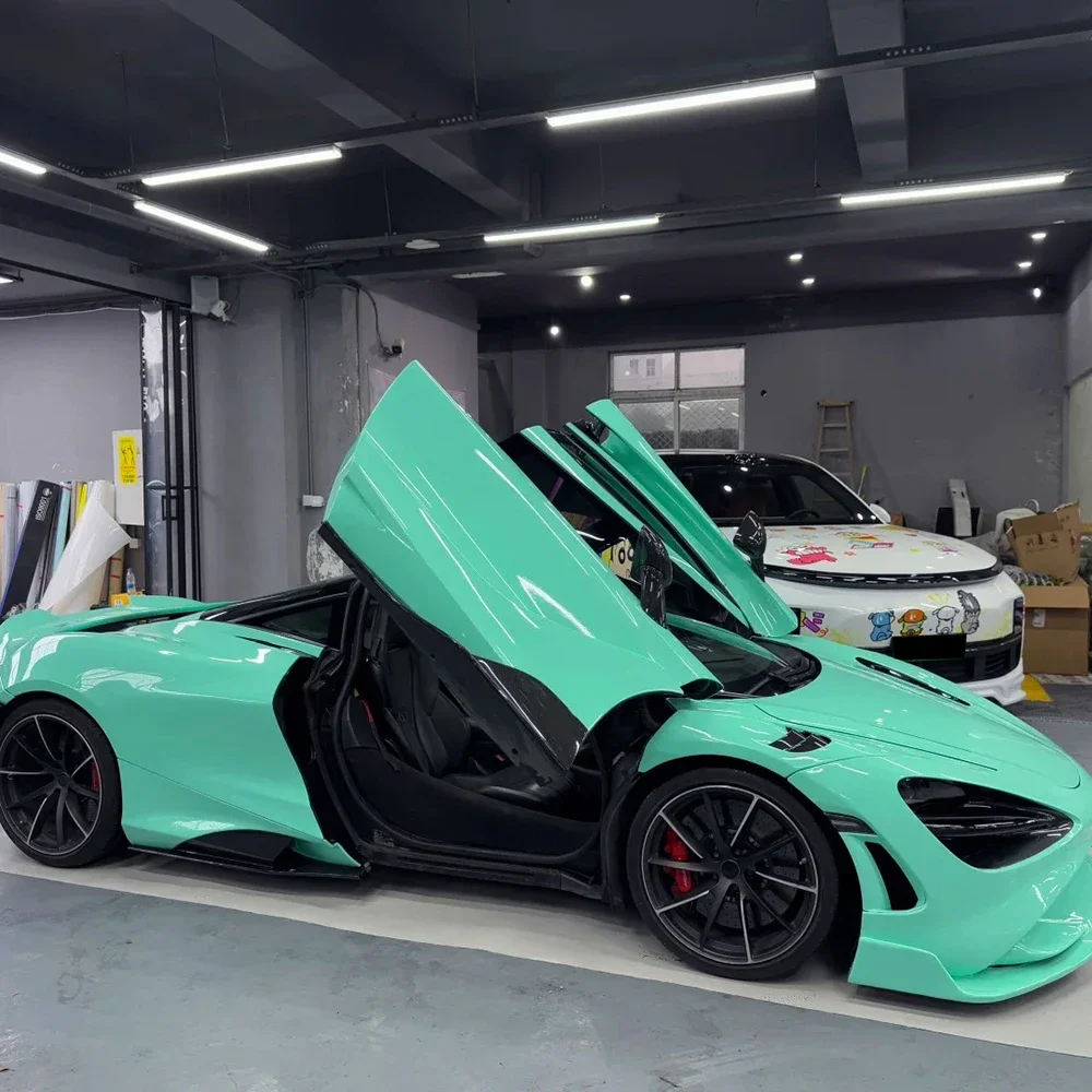 

Car Sticker Glossy Pearl Tiffany Wrap Film Color Change Vinyl Film PET Bubble Free Wrapping Decals Car Sticker Interior Exterior