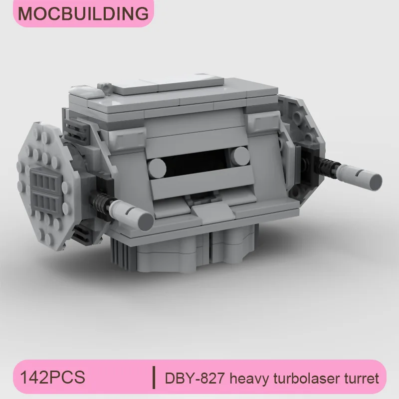 

DBY-827 Heavy Turbolaser Turret Model MOC Building Blocks DIY Assemble Bricks Space Collection Display Xmas Toys Gifts 142PCS