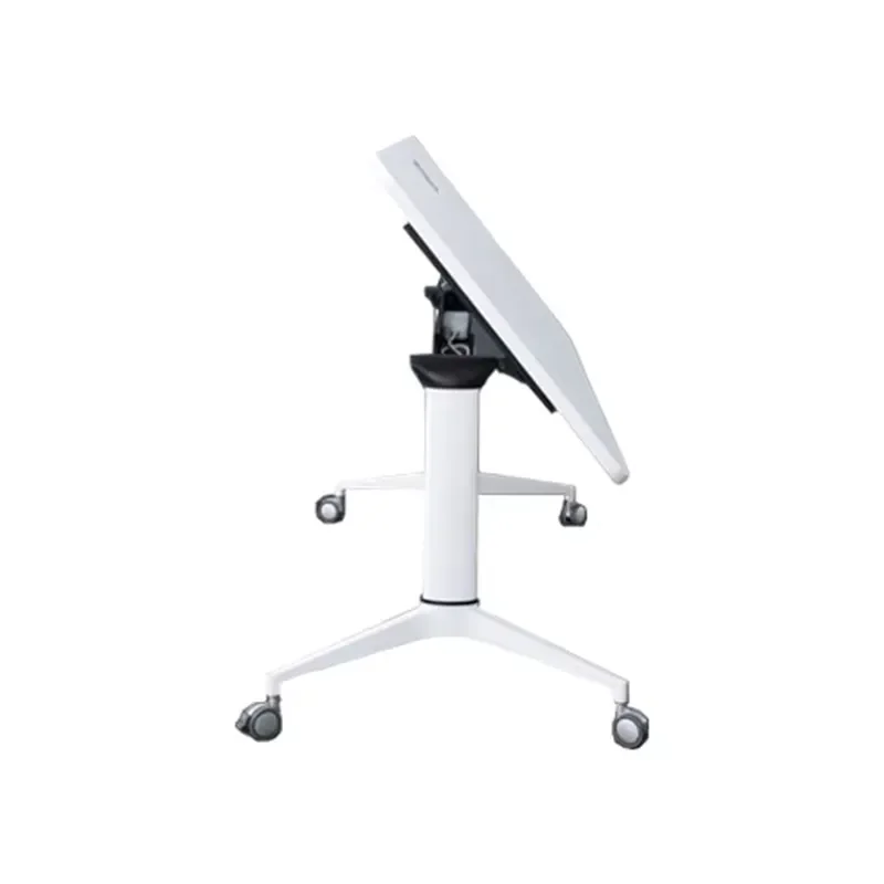 Foldable Training Table for Office Meeting Room Flip Top Desk Portable Conference Side Table Space Saving Workstation