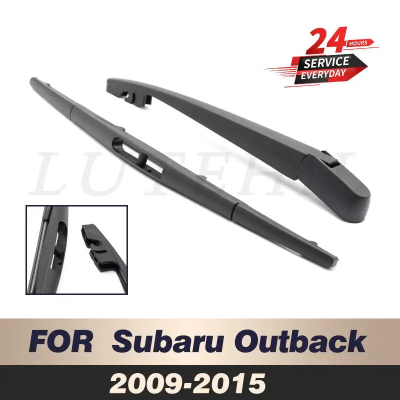 

Wiper 14" Rear Wiper Blade & Arm Set For Subaru Outback 2009 2010 2011 2012 2013 2014 2015 Windshield Windscreen Tailgate Window