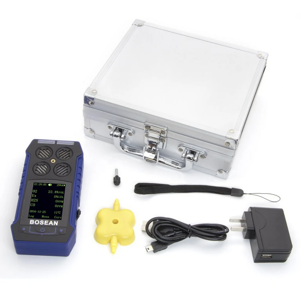 Imagem -05 - Analisador de Gás Multifuncional Portátil O2co2h2s e ex Dispositivo de Medição Detector de Co2 Testador de Gás Combustível