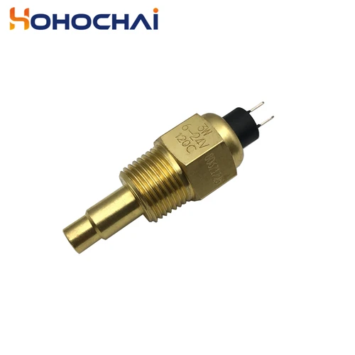 Imagen 2 del producto Pieza de motor diésel VDO 1/2 NPT 21mm Sensor de temperatura del agua 14mm 17mm opcional, rango de trabajo 0-120 ℃   Alarma 98±3 ℃