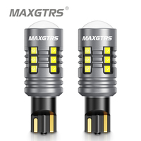 2pcs W16W T15 LED Bulbs Canbus Error Free LED Backup Light T16 921 912 W16W LED Bulbs Car Reverse lamp 6500K White 12V Lens