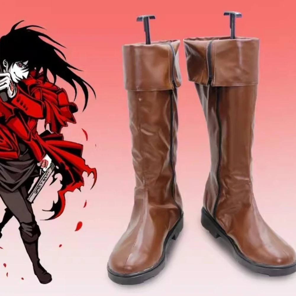 

Обувь для косплея Аниме Хеллсинг Алукард, ботинки, реквизит для Хэллоуина и Рождества