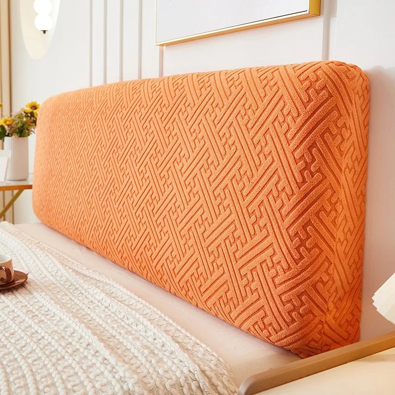 

1 Pc Jacquard Bed Headboard Cover Modern Minimalist All Inclusive Bedside Backrest Dust Cover Queen Kings Size Bedspread