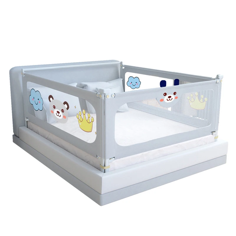 IMBABY Babybed Vangrail Hefbaar Kinderbed Barrière Hek Verstelbare Bedrail Guard voor Kinderen Hek Wasbare Veiligheid Babybox